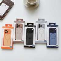 Coque de téléphone magnétique en TPU effet peau avec protection d'objectif pour iPhone 17 Series 16, design de luxe, compatible iPhone 15
