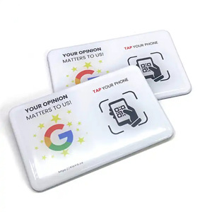 13.56 mhz NFC 213 puce Epoxy matériel impression Tags <span class=keywords><strong>Google</strong></span> Review Card Tag - Product Image 1