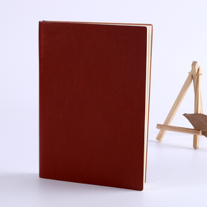 Carnet de notes professionnel minimaliste rétro en cuir PU relié rigide A5/B5 avec logo personnalisé - Papeterie cadeau, pages épaisses - Product Image 3