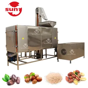 Fast delivery continuous peanut roaster pumpkin seeds multipurpose cashew nut roasting machine