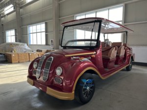 Qualité supérieure 8-11 Places Vintage Électrique Buggy Rétro Berline Antique Voiture Classique pour Tours Scenic Voiturettes de Golf Ciblage Classique - Product Image 2