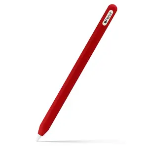 Casing untuk Apple Pencil 2nd Generation untuk Apple Pencil 2 Pemegang Lengan Penutup Silikon Premium untuk iPad 2018 Pro 12.9 11 Inci Pena