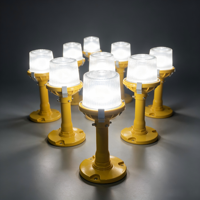 Lumière de bordure de piste bidirectionnelle à haute intensité 6,6A avec lampe halogène pour système d'éclairage aéroportuaire