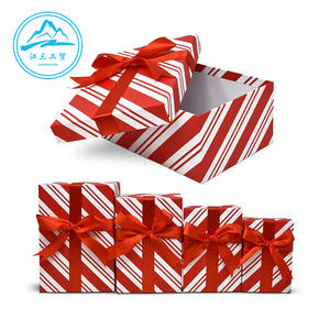 ชุดกล่องของขวัญของขวัญคริสต์มาสรูปหัวใจขนาดใหญ่กล่องใส่น้ำหอมเครื่องสำอางเทียนลิปสติกพร้อมริบบิ้นตามสั่ง - Product Image 3