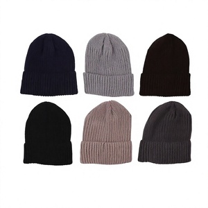 Gorro de Punto Acanalado con Logo Personalizado, Gorra Unisex para Viajes Casuales al Aire Libre, Gorro de Invierno de Color Sólido Tejido a Máquina - Product Image 2
