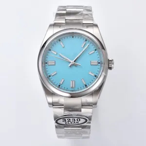 Reloj de buceo de alta calidad 5A CLEAN Factory ETA 3230 Movimiento 904 Acero 124300 Reloj azul rolexables