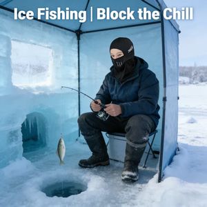 Pasamontañas de Invierno para Montar a Caballo, Cortavientos, Cálido, de una Pieza, de Forro Polar/Terciopelo, Unisex, Gorro de Bandito, Spandex/Poliéster, Pasamontañas Cálido - Product Image 3