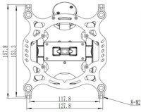 Q303 Soporte de Cámara de Alta Precisión con Gimbal de Tres Módulos de Aluminio, Cámara de Video con Imagen Térmica y Luz Visible para Inspección de Drones UAV