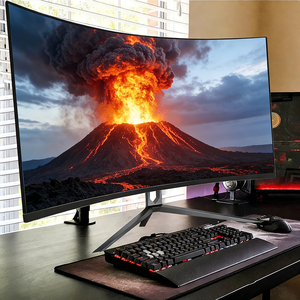 Moniteur LCD incurvé 2K super large de 49 pouces, 165 Hz, avec rétroéclairage LED, haut-parleurs intégrés, ordinateur de bureau pour jeux PC, <span class=keywords><strong>occasion</strong></span> - Product Image 1