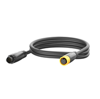 Conector Macho-Hembra de Plástico Impermeable de 4 Pines y 20 A, Cable a Cable con Contactos de Latón