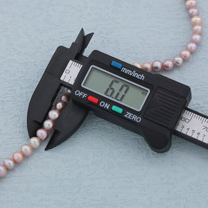 6-7mm AAAAグレードナチュラルホワイトピンクパープル生水パールビーズルーズポテトスタイルジュエリー作りネックレスブレスレット - Product Image 3