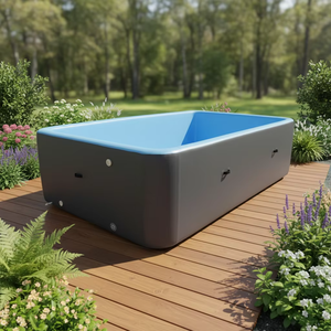 Piscina Inflable Familiar de PVC de Alta Rigidez para Uso en Exteriores con Bomba, Ideal para Fiestas en el Jardín - Product Image 1