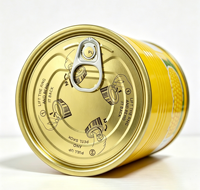 Haute Qualité 401 #   Couvercle de boîte en fer blanc de 98,9 mm à ouverture facile Double Gold pour maïs en conserve