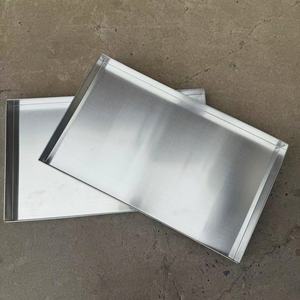 Bandeja para Hornear Hecha a Mano de Aluminio 60*40, <span class=keywords><strong>Rectangular</strong></span>, para Horno, Pan, Pasteles y Galletas, Apta para Microondas - Product Image 3