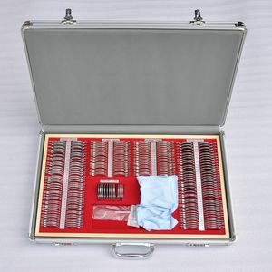 Juego de Lentes de Vidrio y Metal para Optometría y Oftalmología, 266 Piezas, Equipo y Suministros para Exámenes Ópticos, Garantía de 1 Año - Product Image 1