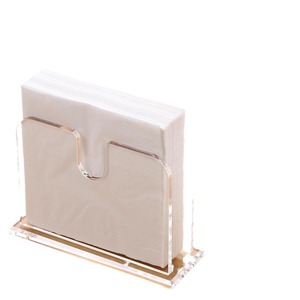 Metal Transparent Vertical Napkin Holder Paper Dispenser Tissue Box Organizer for for Hotel/Restaurant <b>Table</b> Decor - Product Image 5