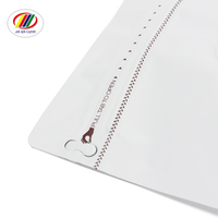Impression de logo personnalisé 12oz Doypack feuille d'aluminium blanche laminée pochette support réutilisable à fermeture éclair sacs d'emballage en plastique pour grains de café