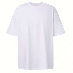 ออกแบบเสื้อยืดโอเวอร์ไซส์คุณภาพสูง ผ้าฝ้าย 100% เสื้อยืดหนาน้ำหนักมาก พิมพ์ลายได้ตามต้องการ เสื้อยืดเปล่าสีพื้น เสื้อยืดผู้ชาย สำหรับทุกเพศ - Product Image 2