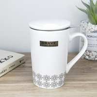 Zosi — tasse à café en porcelaine, set de luxe, en céramique blanche et unie, avec infuseur et couvercle, nouvelle collection