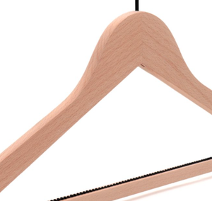 Cintres en bois naturel (anti-dérapants) - Product Image 5