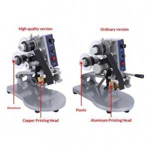 Semi-Automatic Handheld Mini Ribbon Coding Machine for KT/PT/PE Labels OPP Heat <b>Shrink</b> Aluminum Foil <b>Plastic</b> Film Bags - Product Image 3