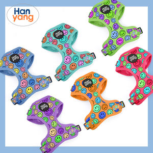 HanYang personalizzato in Neoprene morbido sorriso viso di lusso imbracatura per cani personalizzabile poliestere sostenibile Pet Dog imbracatura regolabile - Product Image 4