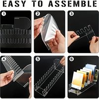 Présentoirs de vêtements personnalisés en acrylique transparent et écologique, avec montage facile, présentoir de vente au détail de bureau
