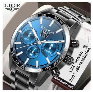 <span class=keywords><strong>2022</strong></span> <span class=keywords><strong>LIGE</strong></span> NFC <span class=keywords><strong>reloj</strong></span> inteligente hombres 360*360 completamente táctil deportes Fitness relojes impermeable Smartwatch para llamar - Product Image 1