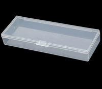 Boîte en plastique PP translucide avec couvercle à clip, boîte de rangement et d'emballage multi-usages pour l'emballage de petites pièces
