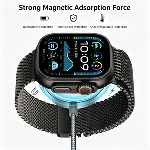 Câble <span class=keywords><strong>de</strong></span> charge tressé en nylon 3 en 1 <span class=keywords><strong>de</strong></span> qualité supérieure, USB a Type-C, <span class=keywords><strong>cordon</strong></span> multi-appareils avec chargeur sans fil <span class=keywords><strong>Apple</strong></span> Watch pour chargeur iPhone - Product Image 2