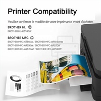 Cartouche d'encre compatible Brother LC427 pour imprimante Brother LC427XL MFC-J5955DW MFC-J6955DW