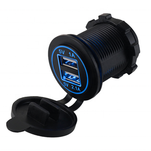 24V <span class=keywords><strong>12V</strong></span> 3.1A çift USB araç şarj soketi otobüs ve deniz cep telefonu güç adaptörü ile çıkış Rocker anahtarları - Product Image 2
