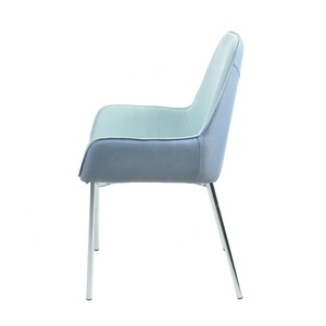 Moderne Design Élégant Mobilier de Salle À Manger En Velours Bleu Ciel Tissu Salle à manger <span class=keywords><strong>Chaise</strong></span> Avec Structure En Métal - Product Image 3