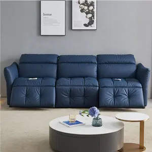 Thiết kế mới nhất shunde thị trường đồ nội thất ngồi có thể ngả sofa 4 chỗ chần sofa da ngồi có thể ngả
