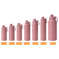 Bouteille isotherme sous vide 24 oz en acier inoxydable 304 sans BPA, grande capacité, pour le sport, cadeaux d'affaires, activités de plein air