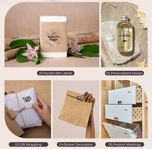 Etiqueta de Papel Térmico Transparente Personalizada, Rollo de Etiquetas Autoadhesivas para Embalaje de Productos, Envío e Identificación de Marca - Product Image 2