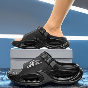 Sandalias para Hombre con Suela Gruesa de EVA, Antideslizantes, Cómodas, para Playa y Exteriores, con Tacón de 3cm o 5cm, Diseño Liso - Product Image 2