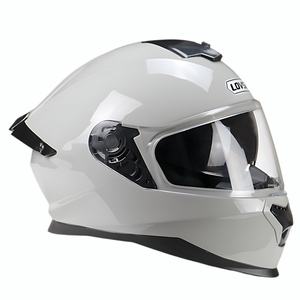 Mũ bảo hiểm xe máy fullface chống gió, thoáng khí, màu đen bóng, dành cho nam và nữ, sử dụng đa năng - Product Image 4