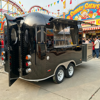 Camion de restauration rapide mobile pour la vente de snacks, pizzas, BBQ, café et glaces