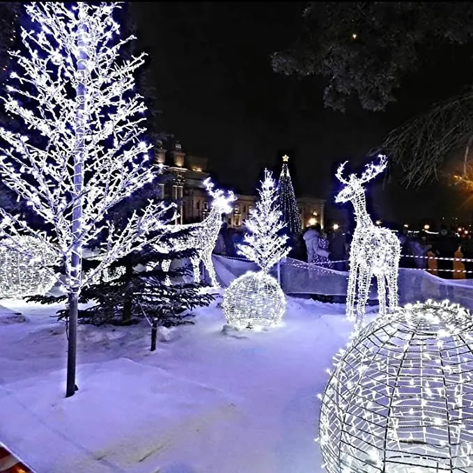 3M6M10M50M100M Guirlande lumineuse LED à LED pour les fêtes de mariage, les fêtes et les décorations de Noël pour la maison.