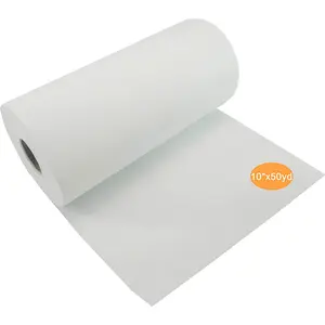 white Tear Away Machine Embroidery Stabilizer Backing 12" x 25 Yd roll - Medium Weight 1.8 oz - Tear Away