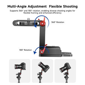/<span class=keywords><strong>Nuer</strong></span> GM-Z PRO montage de caméra d'action en alliage d'aluminium pliage rapide cardan de type Z voiture de rail de glissière panoramique à 360 degrés - Product Image 4