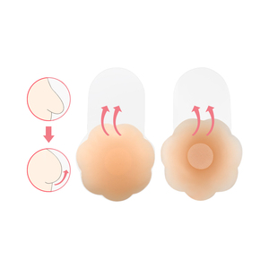 INVISFEEL Copricapezzoli Ultra-Sottili da 6,5 cm <span class=keywords><strong>per</strong></span> Donne, Adesivi in Silicone Delicati sulla Pelle, Reggiseno Push-Up Autoadesivo - Product Image 6