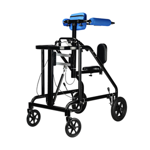 Ejercicio de rehabilitación Ayuda para caminar de acero para adultos segura para fisioterapia Cerebral y Hemiplejía Paciente con accidente cerebrovascular Andador y andador - Product Image 3