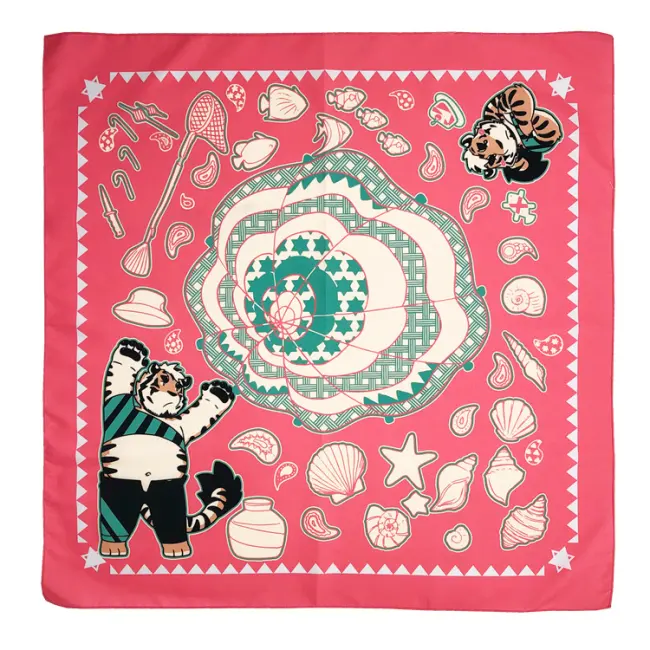 Ventas calientes Paisley poliéster personalizado impreso gradiente tela cabeza desgaste Bandana