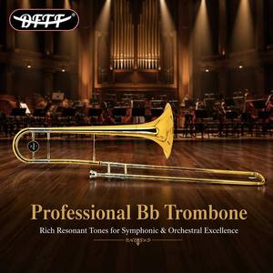 <span class=keywords><strong>Trombone</strong></span> basse en laiton, instrument à vent professionnel pour les groupes scolaires et les distributeurs d'instruments de musique - Product Image 3