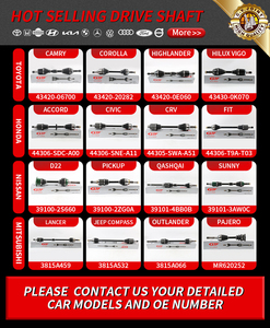 44305-SEN-<span class=keywords><strong>P50</strong></span> GJF Système d'entraînement automatique Prix de gros Usine Demi-arbre Cv Arbre d'entraînement pour <span class=keywords><strong>HONDA</strong></span> FIT 08AT GD8 CITY 09- - Product Image 6