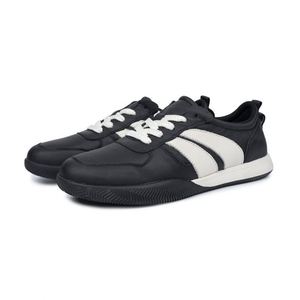Nouvelle collection printemps : Mocassins et baskets décontractés pour hommes en cuir pleine fleur, respirants, pour l'extérieur, couleur blanche - Product Image 1