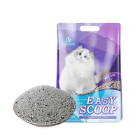 Aucune poussière rapide agglomérante balle forme chat sable charbon actif Bentonite frais mixte litière pour chat de compagnie