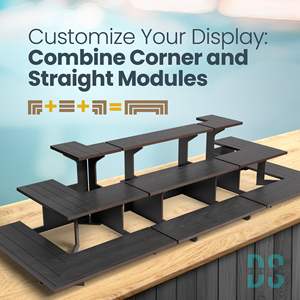 Soporte <span class=keywords><strong>de</strong></span> exhibición <span class=keywords><strong>de</strong></span> madera negra <span class=keywords><strong>de</strong></span> 3 <span class=keywords><strong>niveles</strong></span>-Estante <span class=keywords><strong>de</strong></span> joyería portátil, Estante <span class=keywords><strong>de</strong></span> stand <span class=keywords><strong>de</strong></span> vendedor, Elevador <span class=keywords><strong>de</strong></span> altar y Organizador <span class=keywords><strong>de</strong></span> tarjetas para eventos minoristas - Product Image 3